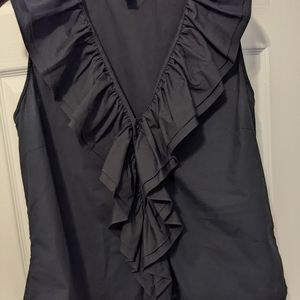 Woman's Ralph Lauren top, Size Large. Black, 100% cotton.